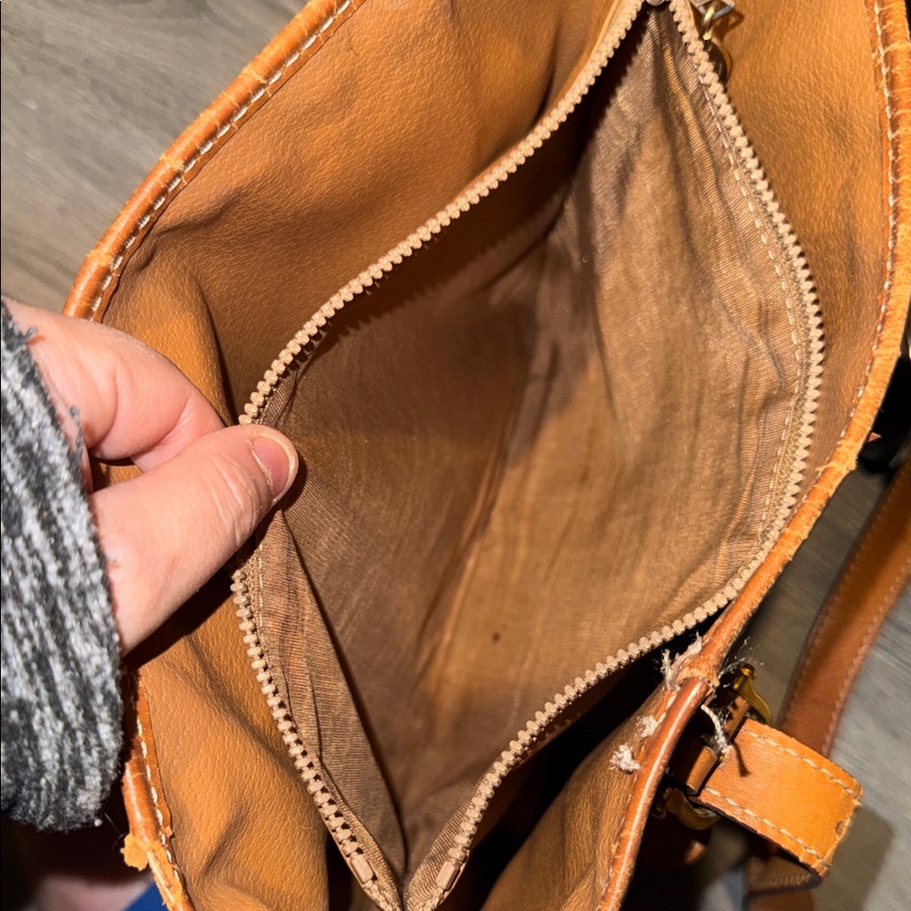 Celine Beige Monogram Canvas & Tan Leather Tote - Picture 11 of 16